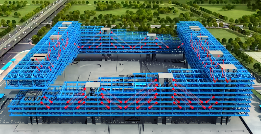 森林之上的科技之城！中建八局上海美的全球创新园区项目通过竣工验收-45