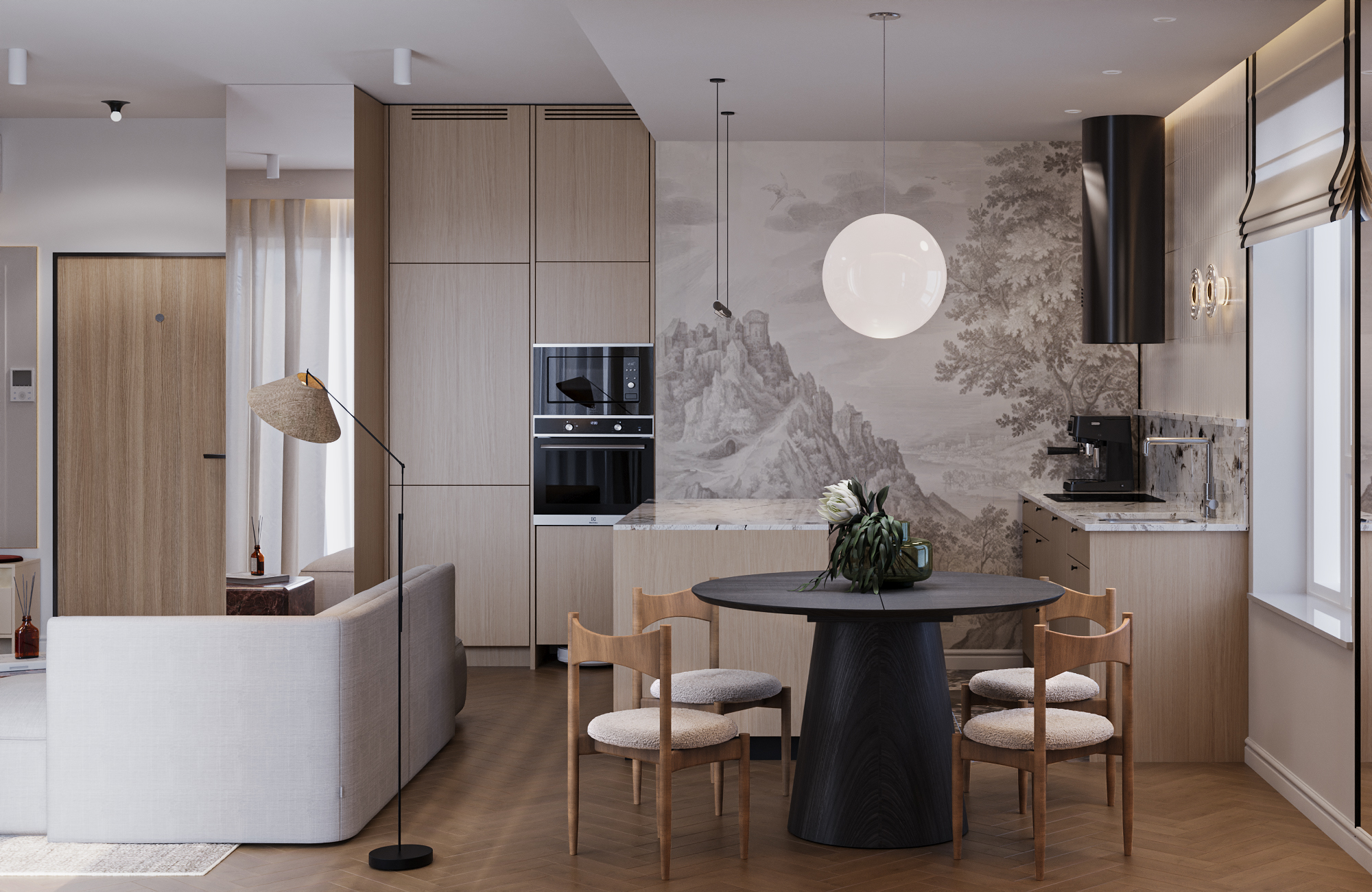 3D Visualization - Korso - 93 m2-7