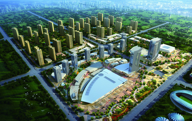 城市中央商务区设计案例效果图2-1