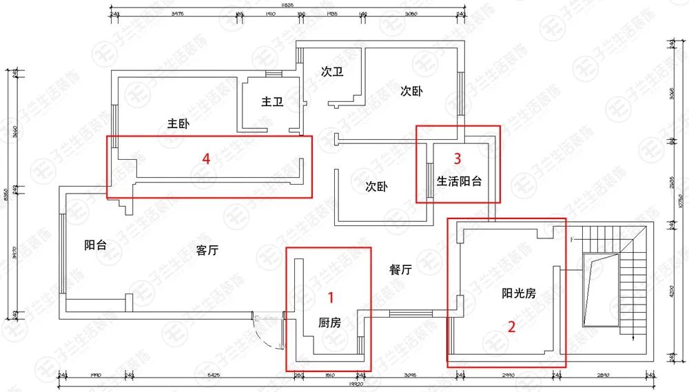 "中铁逸都 110㎡旧房翻新，变身温馨婚房"-12