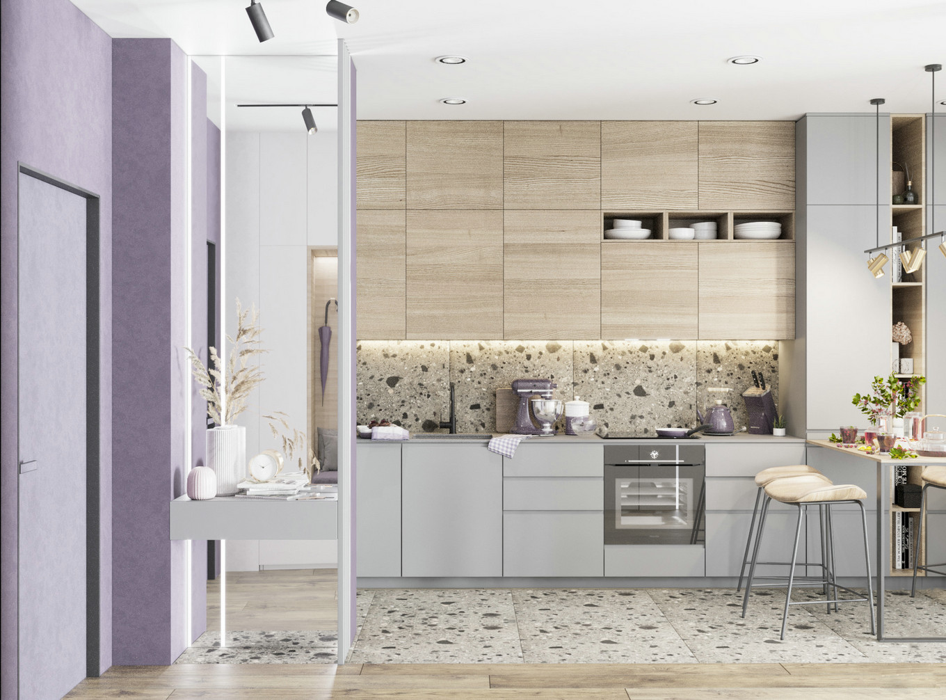 淡紫色系家装，温馨清新的室内设计佳作-6