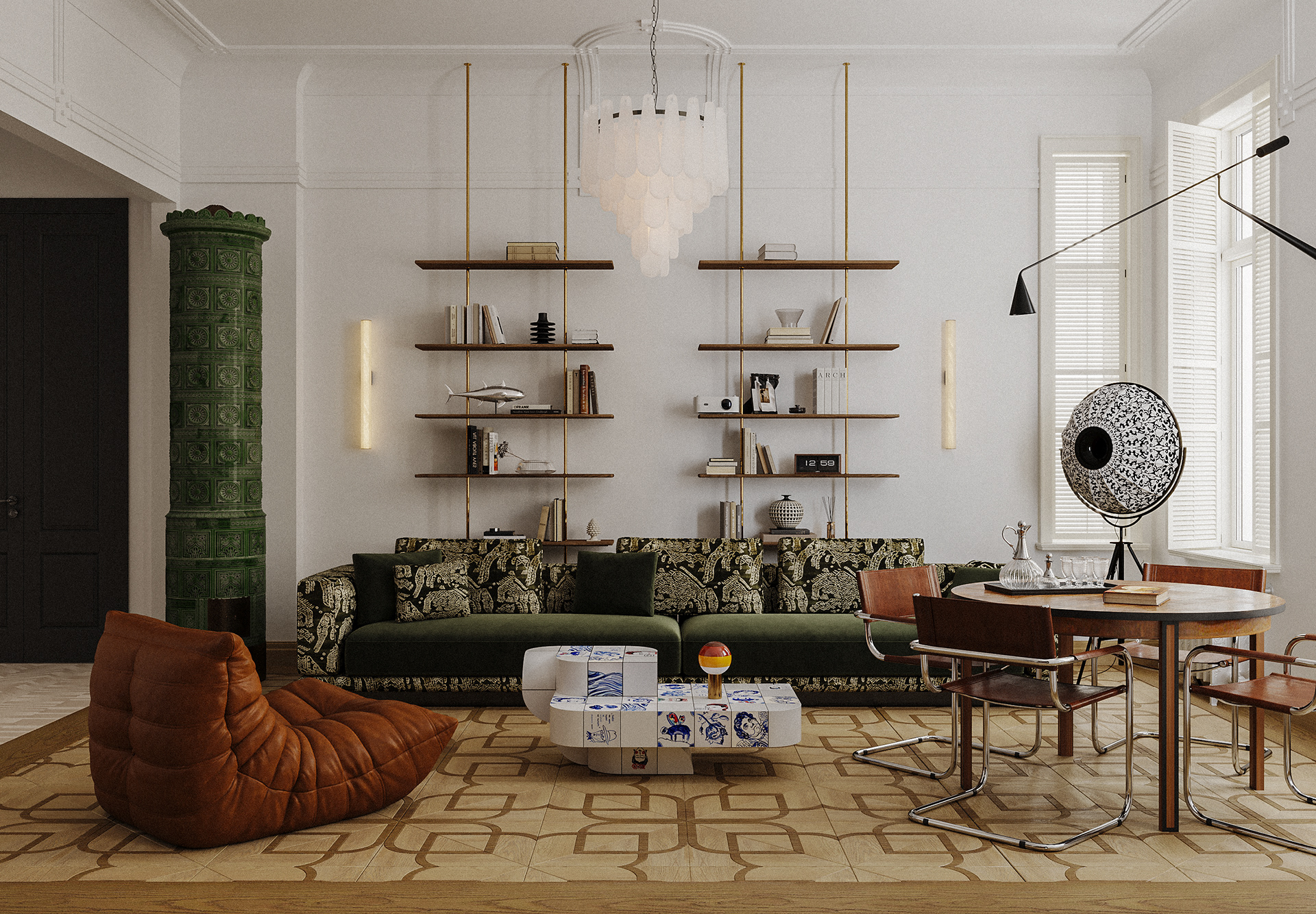 华沙老公寓楼内公寓丨波兰华沙-11