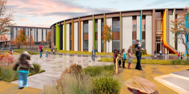 Губкинском幼儿园及学校建设项目丨俄罗斯丨Сити  Арх工作室-10