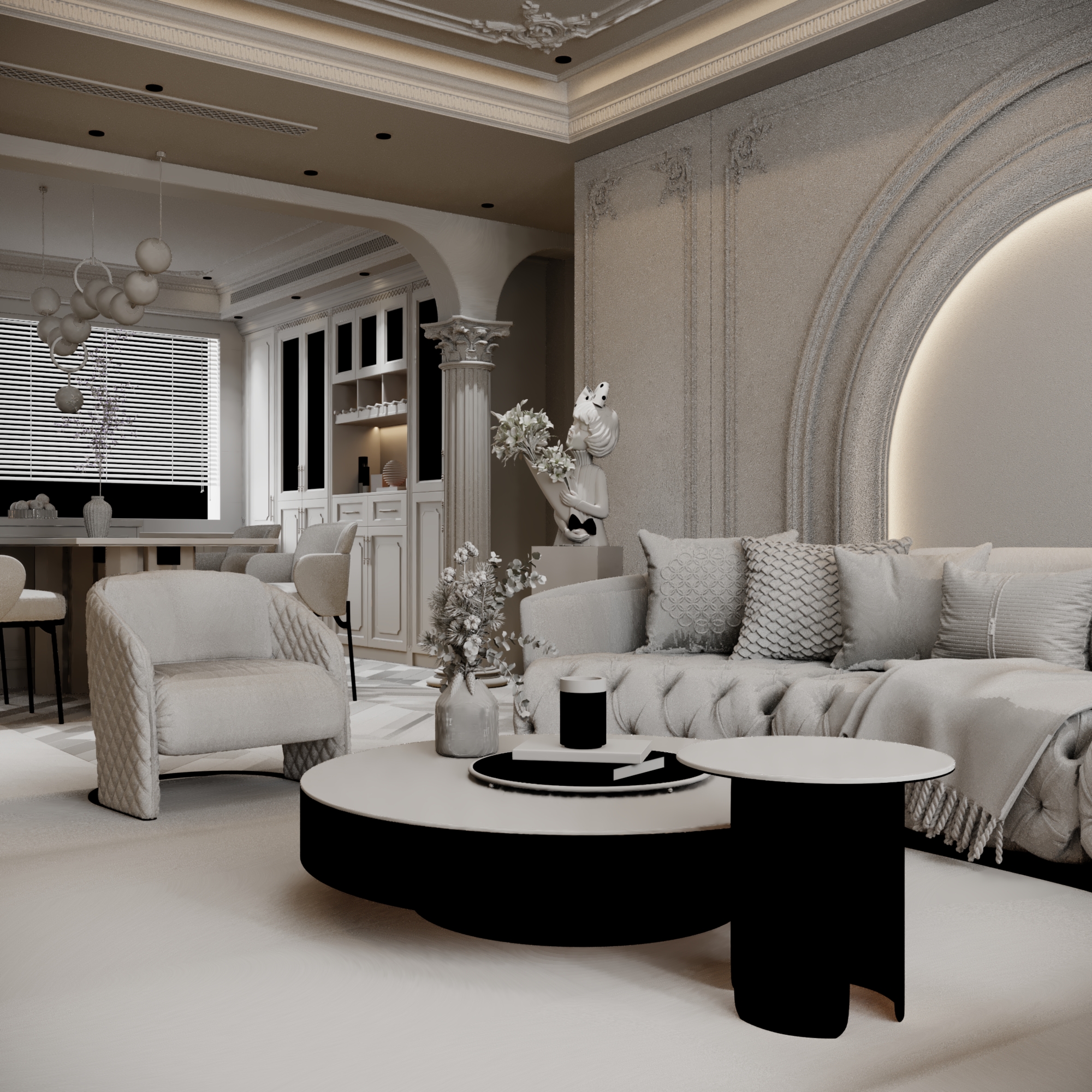 Apartment Home Living & Dinning-1