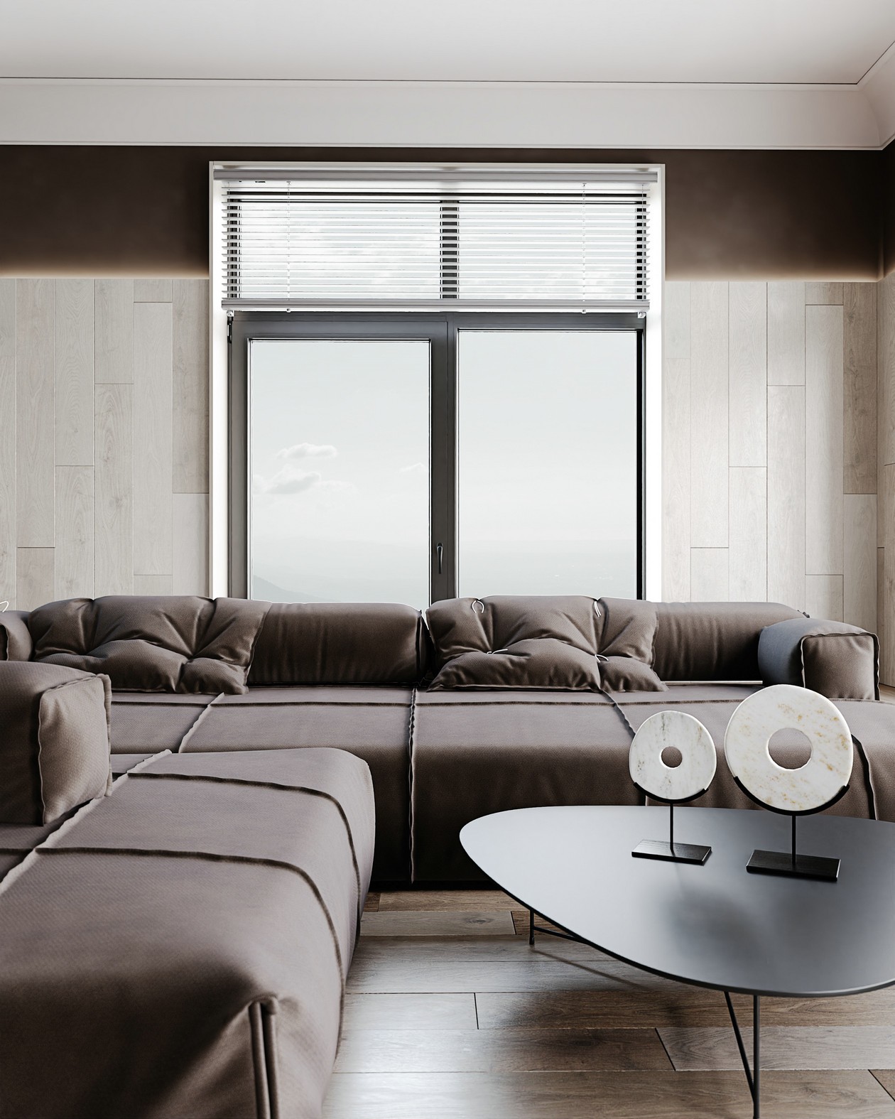 现代质感的魅力 -- 乌克兰基辅公寓设计-0