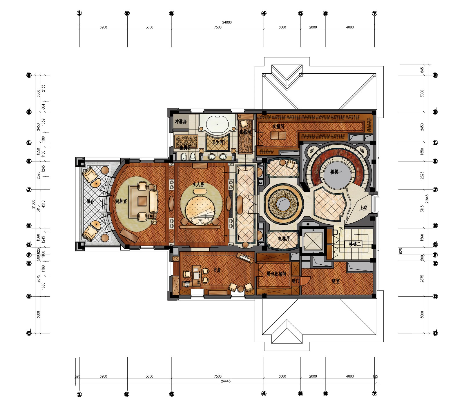 上海檀宫独栋别墅奢华装修-9