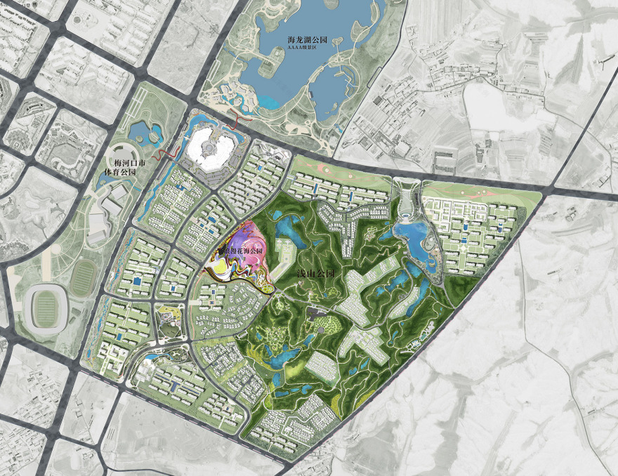 梅河口浪漫花海公园丨中国吉林丨麦田景观-19