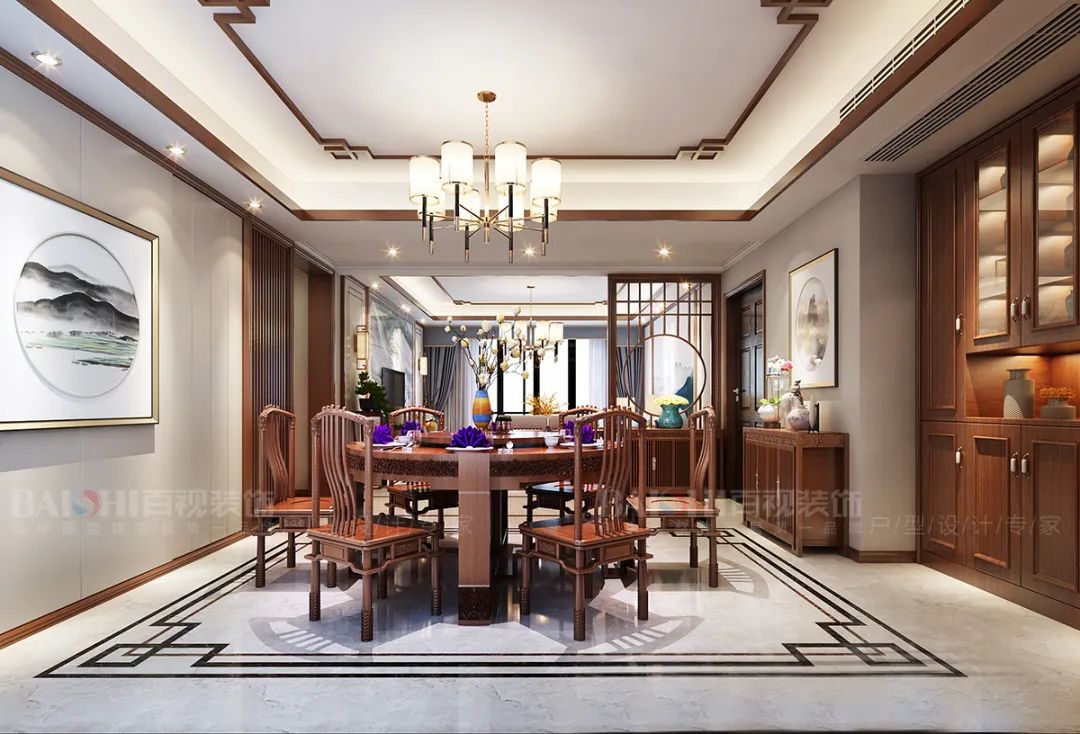 新中式风格设计案例赏析 | 东方美学与现代元素的完美融合-99