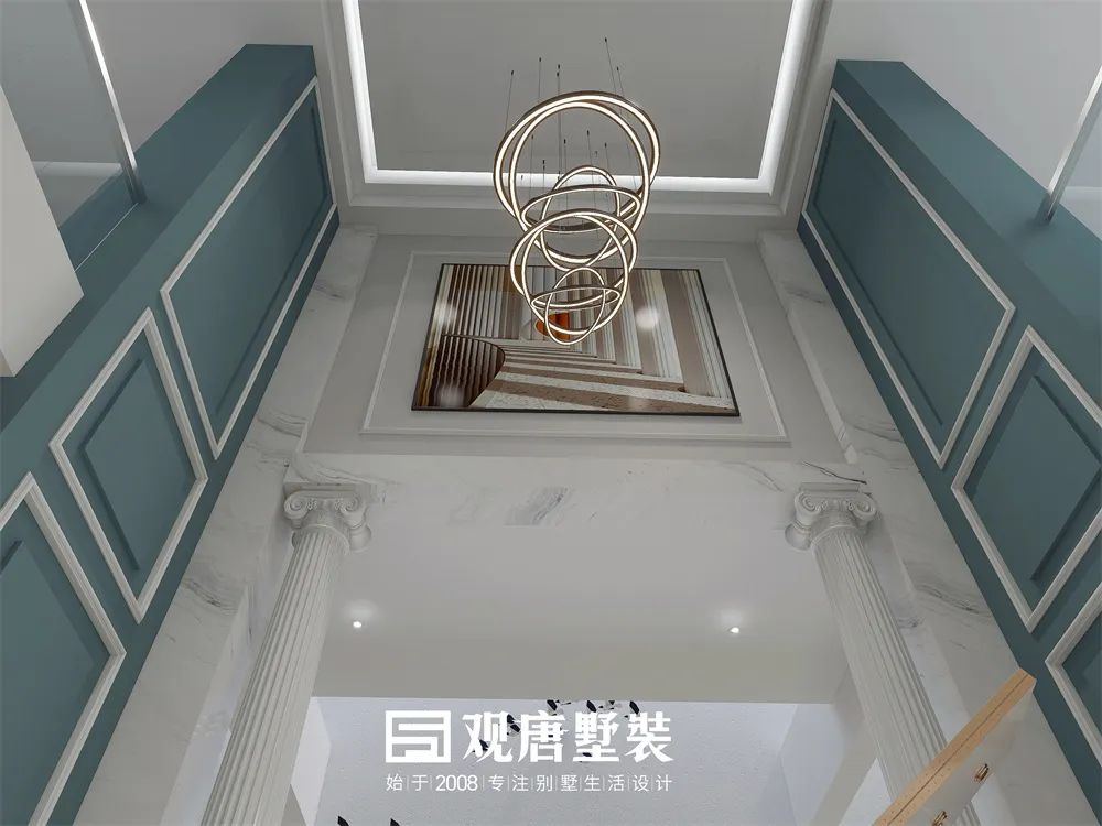 观唐墅装 | 大华紫郡380㎡现代风格，灵动空间让生活更有情趣！-10