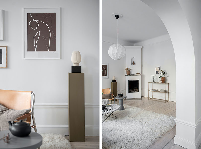 瑞典温馨女性公寓，弧形设计成亮点-23