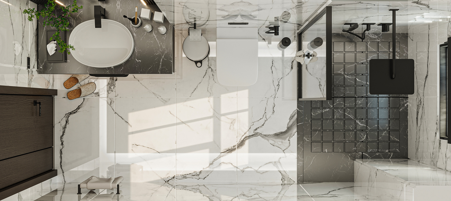 Modern Bathroom Interior Design & Shop Drawing-8