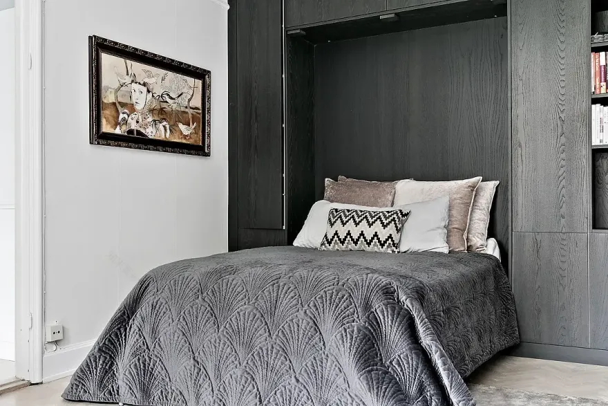 32 平米瑞典豪华公寓,设计精致、和谐-6