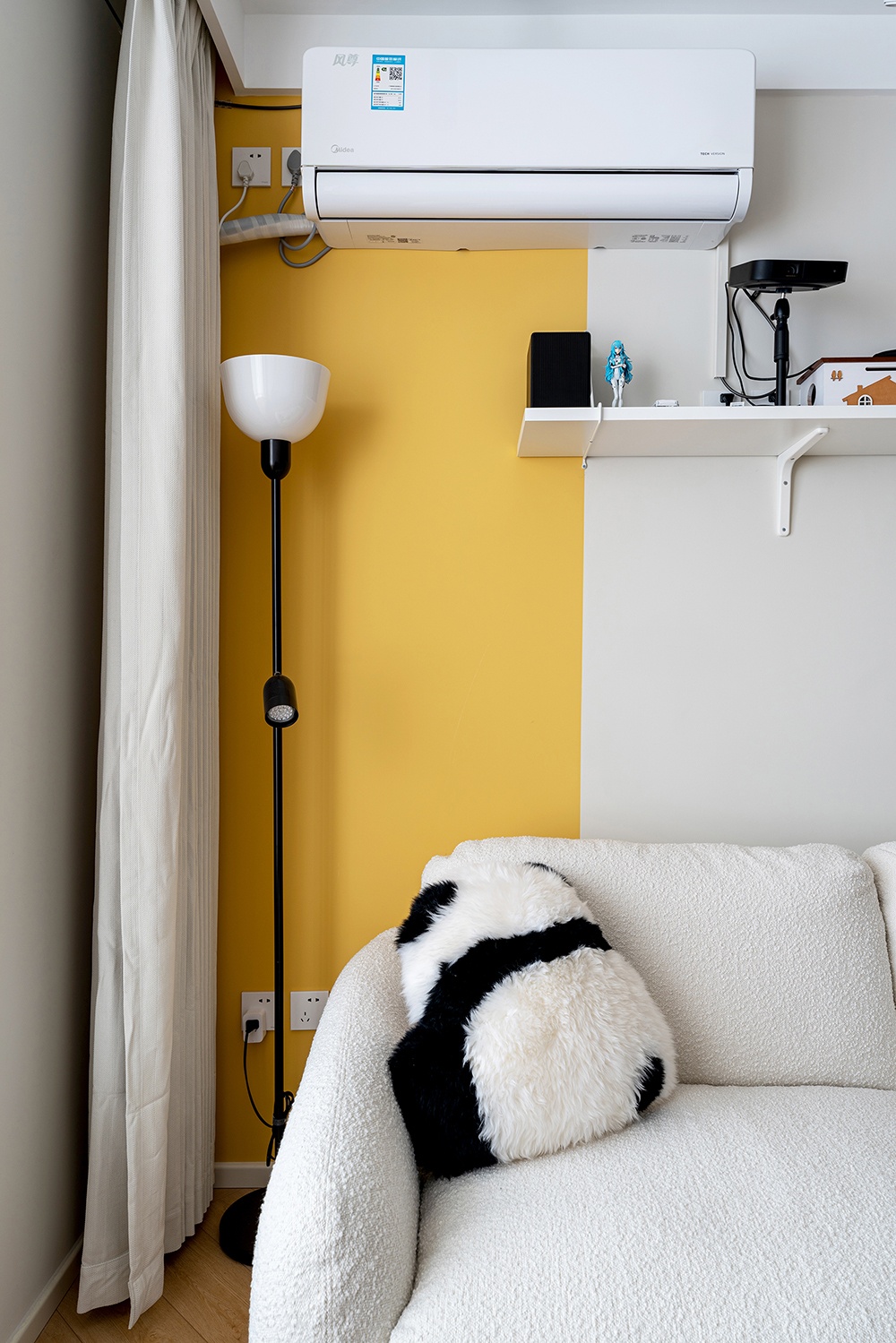 70㎡柠檬黄+墨绿奶油风甜蜜双人居丨中国北京丨久栖设计-11