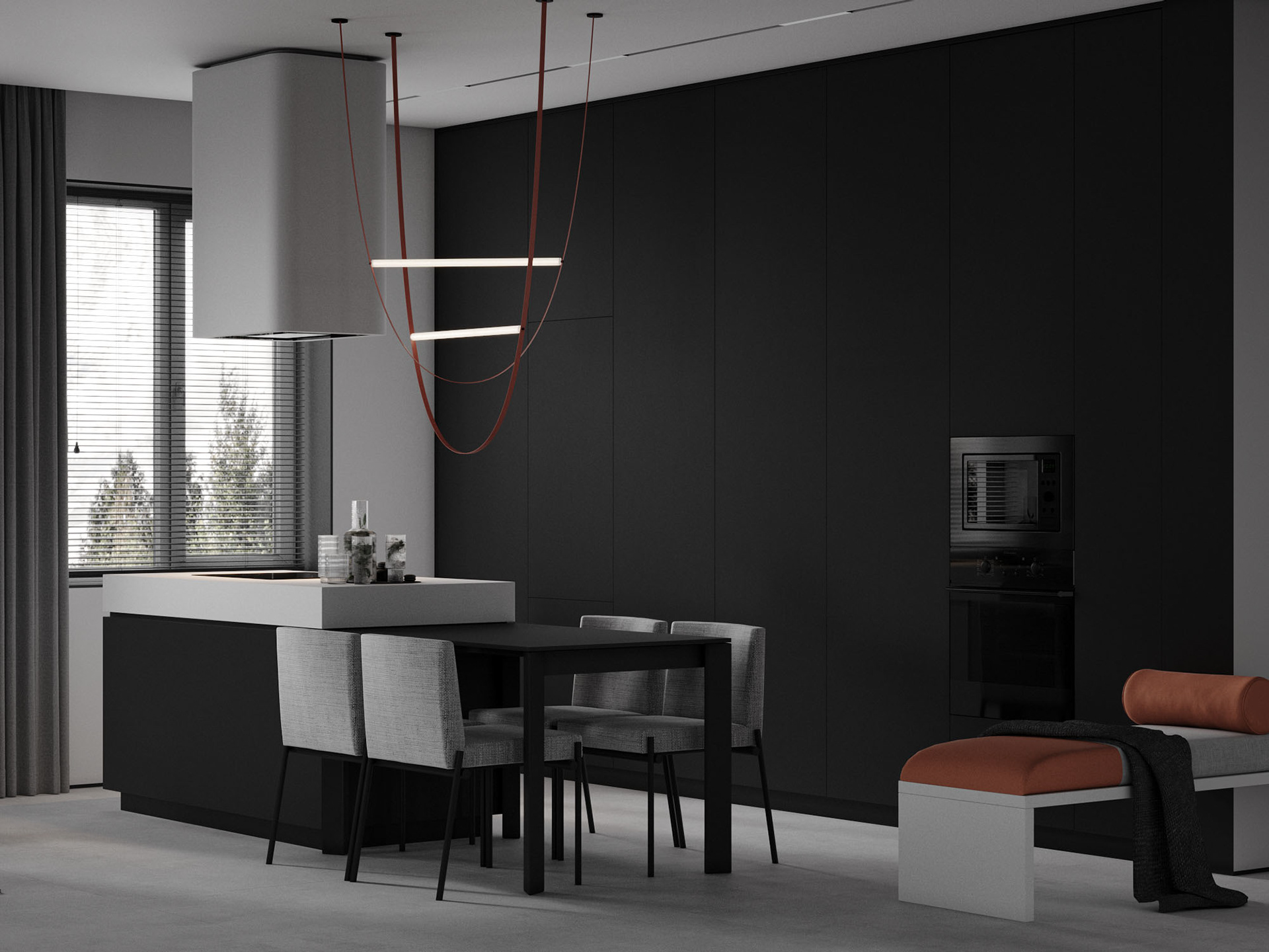 深色系公寓设计 既稳重又有设计感-7