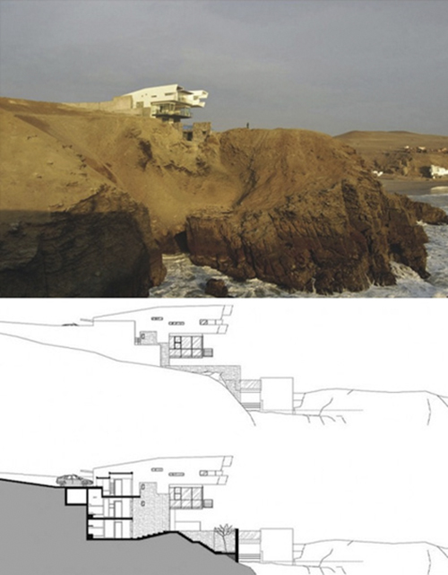 Дом на скалистом утесе（暂译:悬崖上的房子）丨秘鲁丨Longhi Architects-9