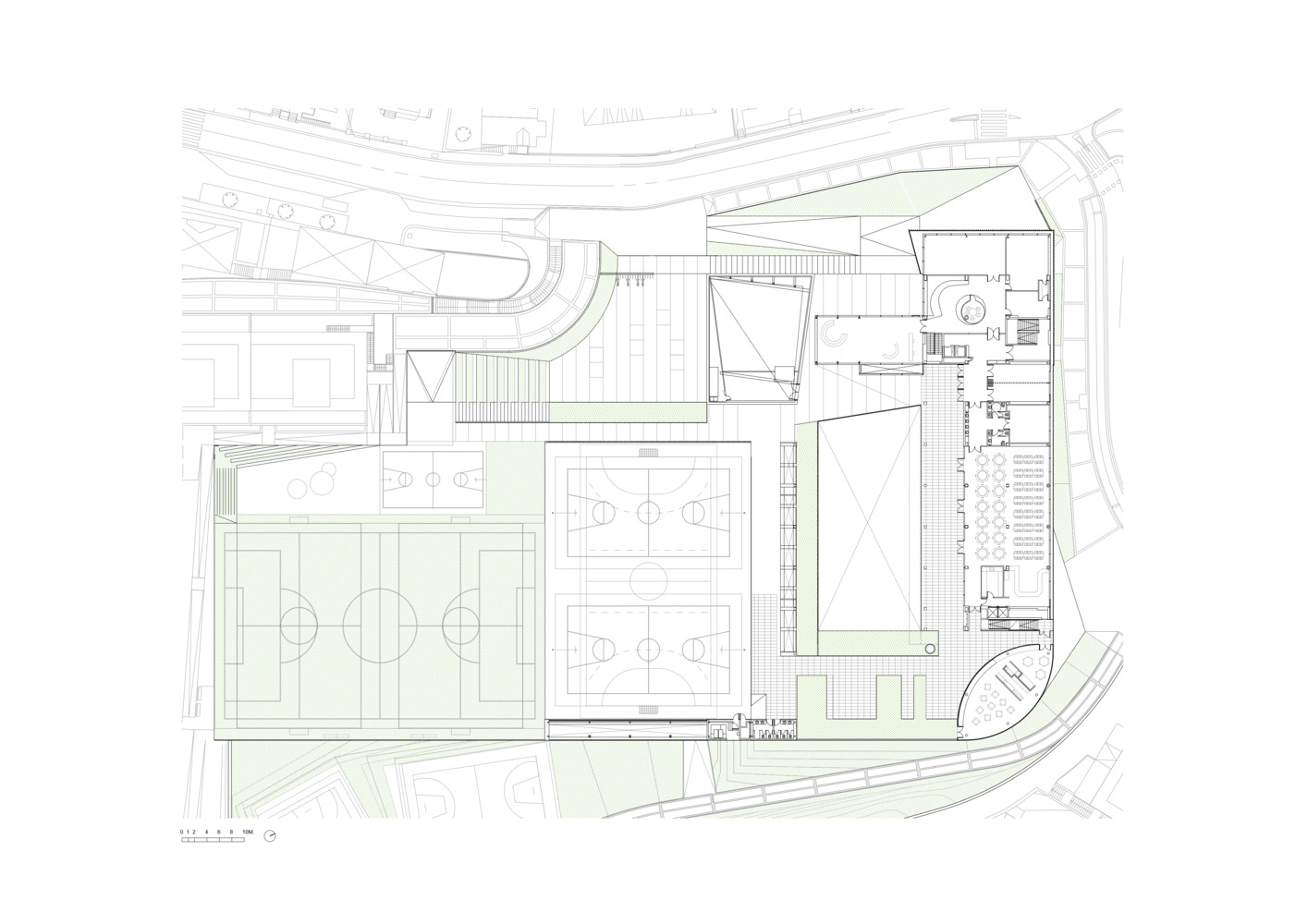 西班牙圣塞巴斯蒂安 Aldapeta María Ikastetxea 学校 | 现代教育建筑的典范-33