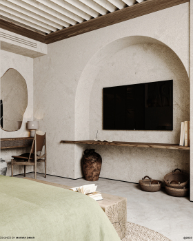 Organic Brutalism | Sculptural Serenity in Rustic Room