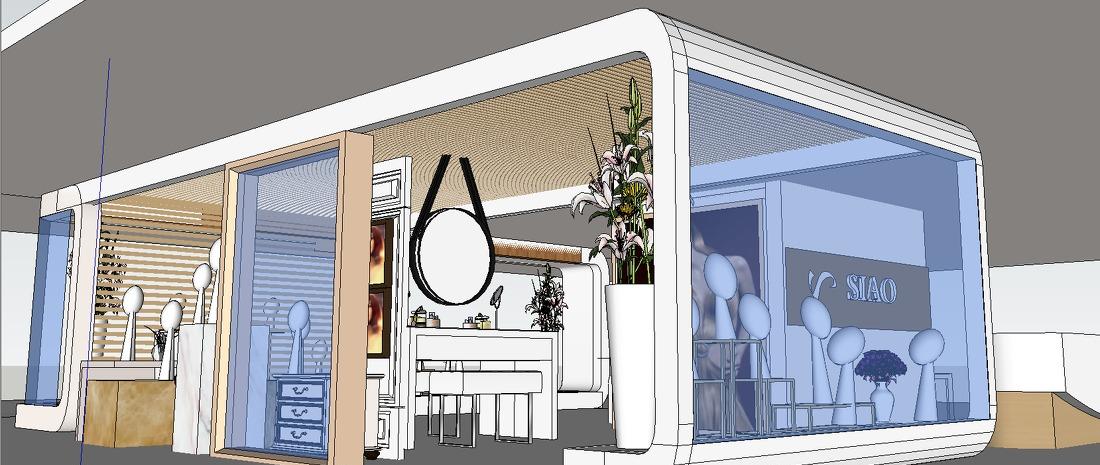 双色假发店 | 玫瑰金与白色的清爽空间设计-14