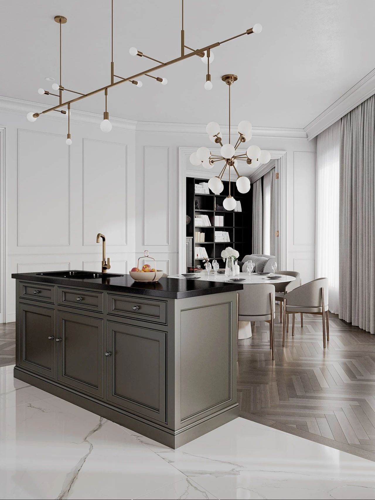 120㎡现代原木风公寓丨俄罗斯莫斯科丨Tanya Bykovskaya-7