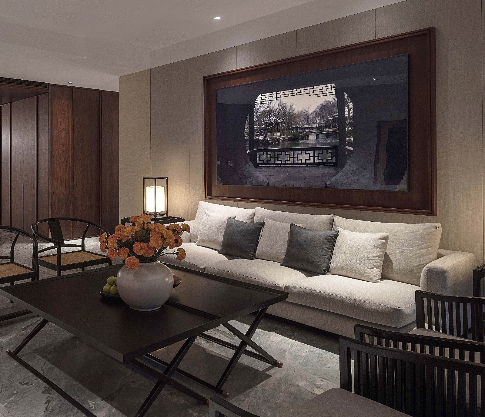 苏州御园——210m²新中式住宅  费宁-8