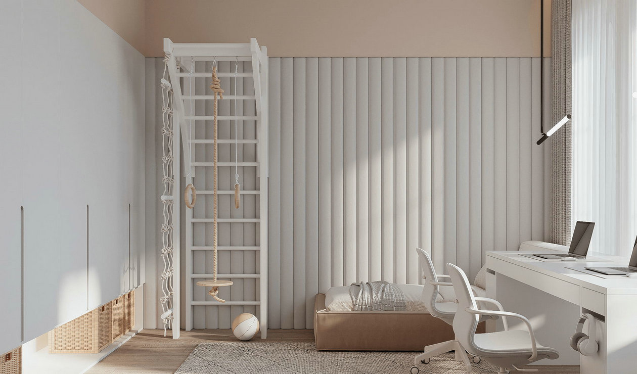 94㎡高级色系公寓设计-13