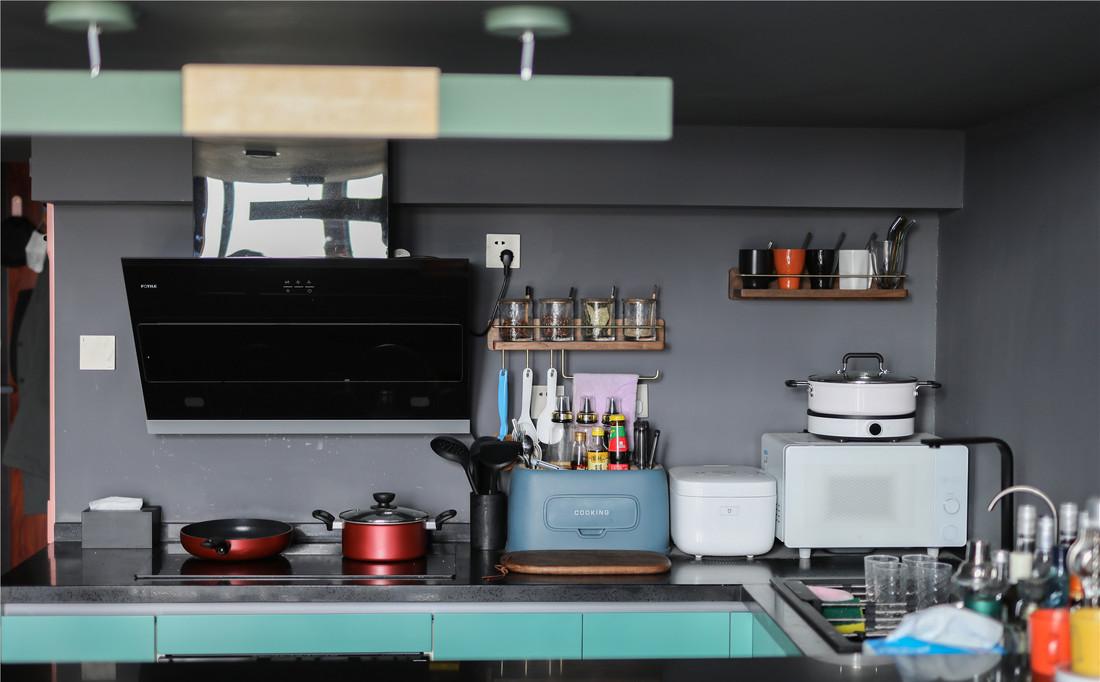 42㎡Loft 别墅,庭院式玄关、开放式厨房、电动投影幕布-18