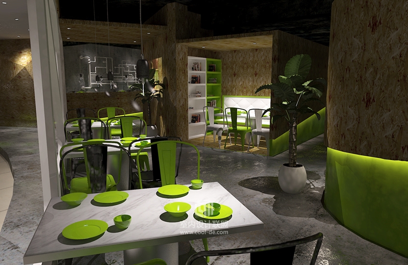 主题餐厅设计-福州小鱼小牛主题餐厅设计-9