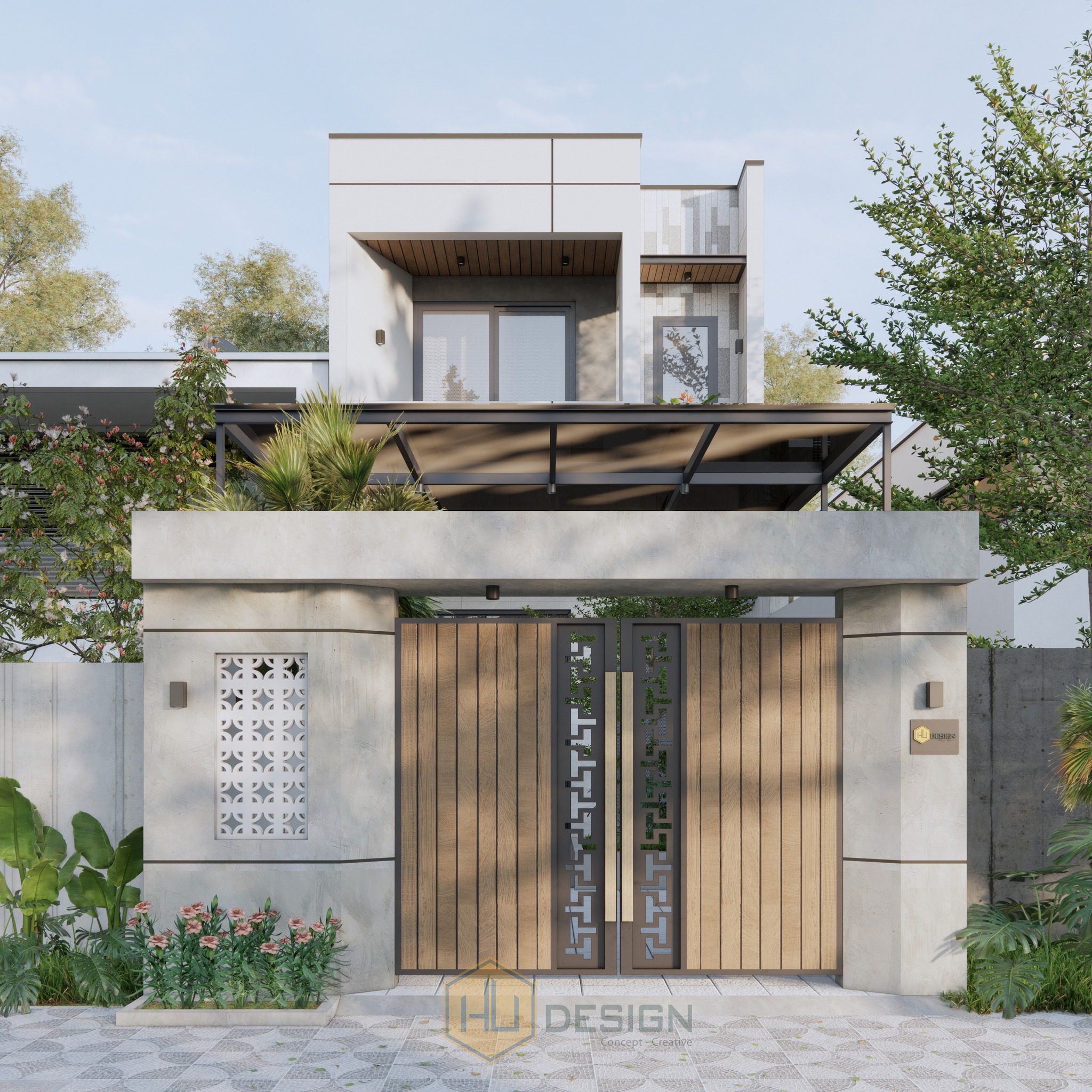 SketchUp 住宅外立面模型丨Hung Tran-6