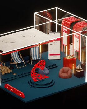 EBank | Summer Booth design