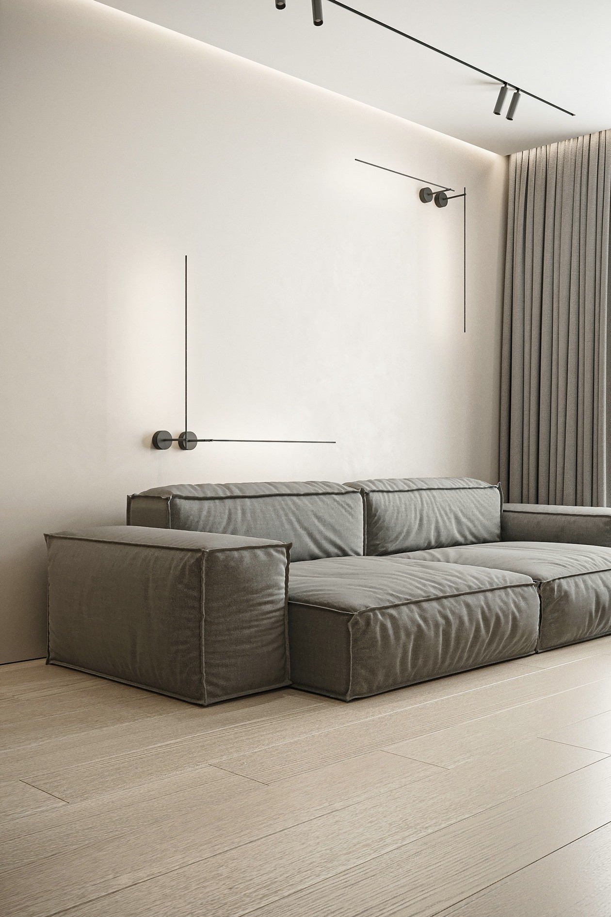 原木与灰色的细腻精致设计-3