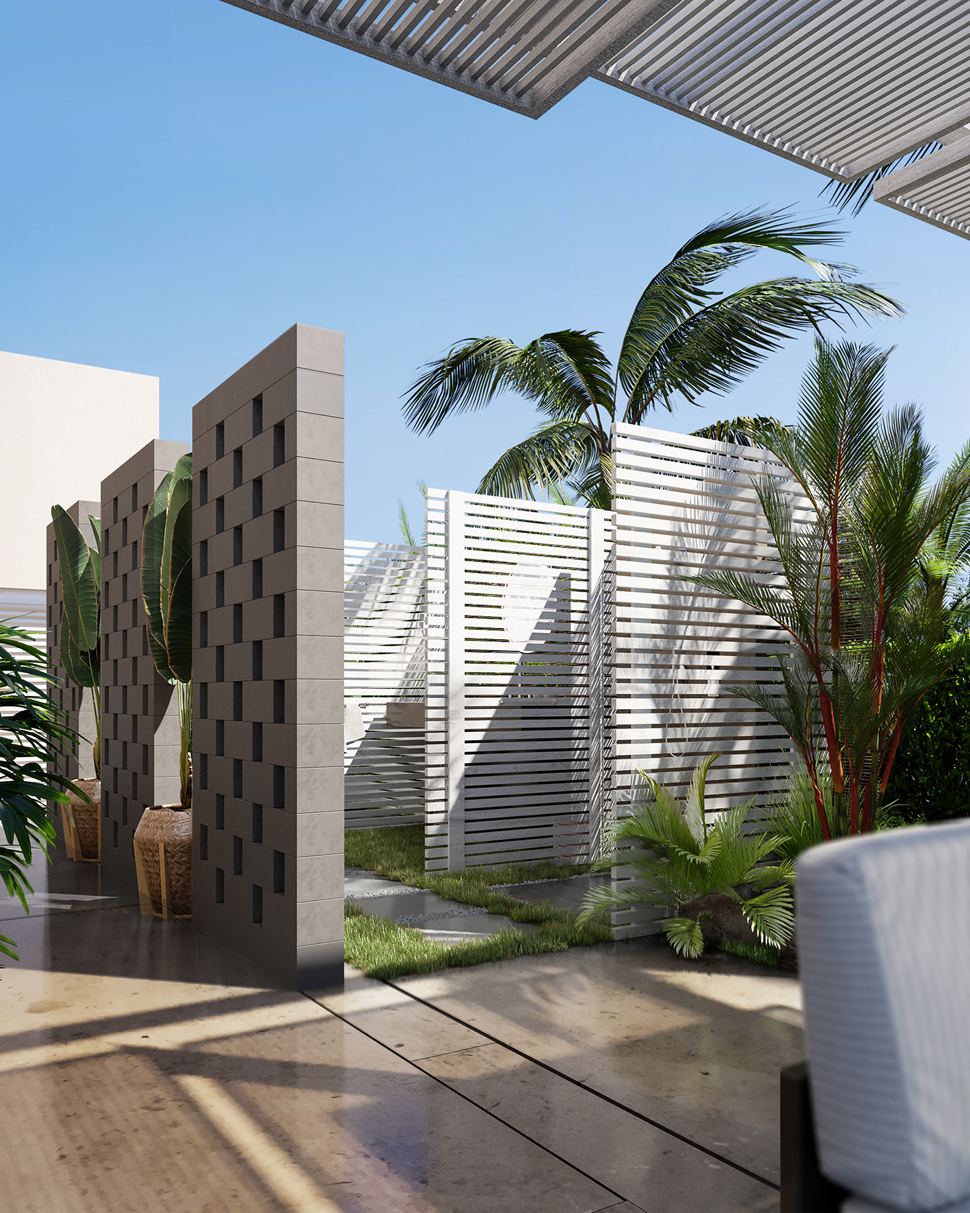 现代简约庭院设计-8