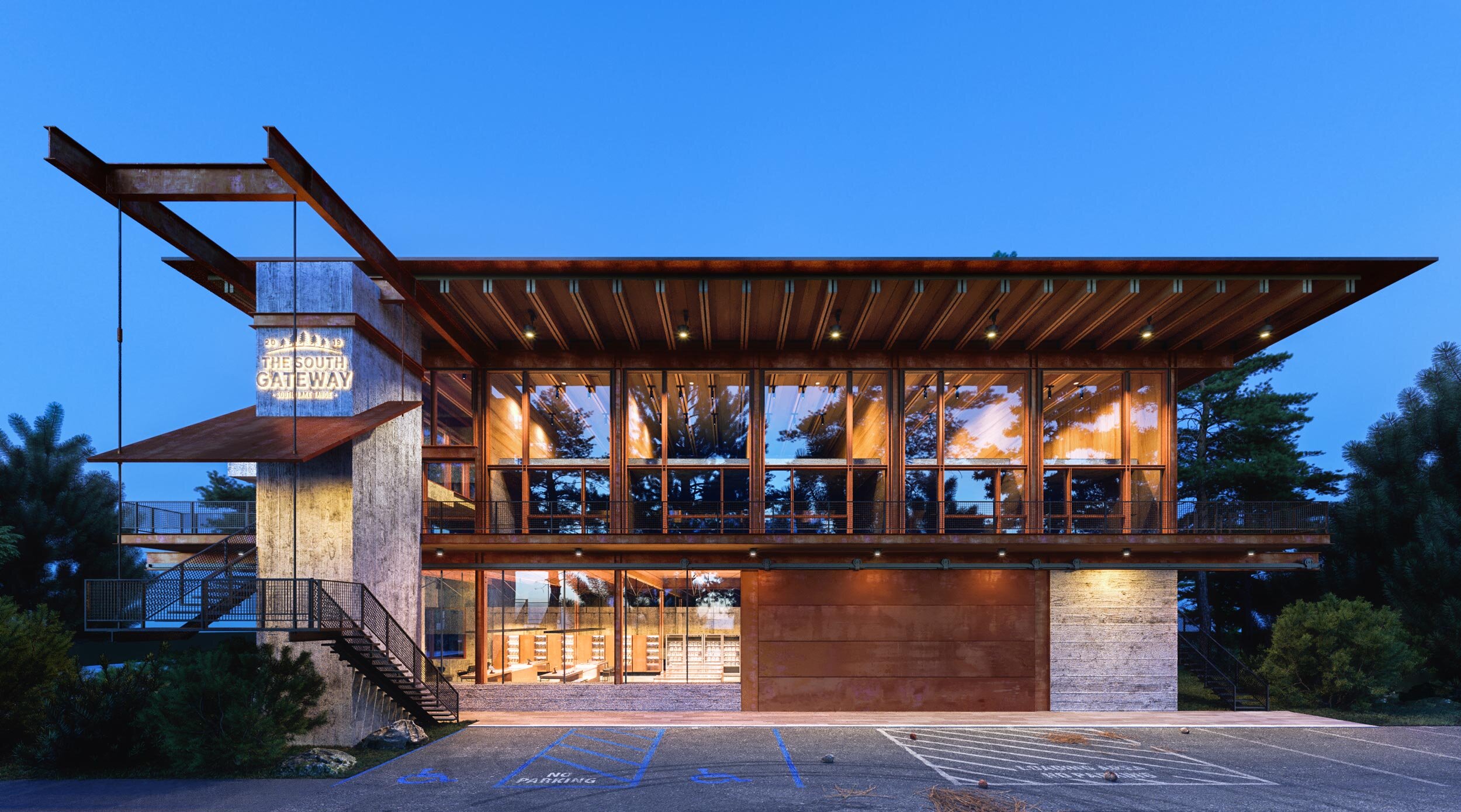 零售店，SOUTH LAKE TAHOE MIXED USE Archillusion-8