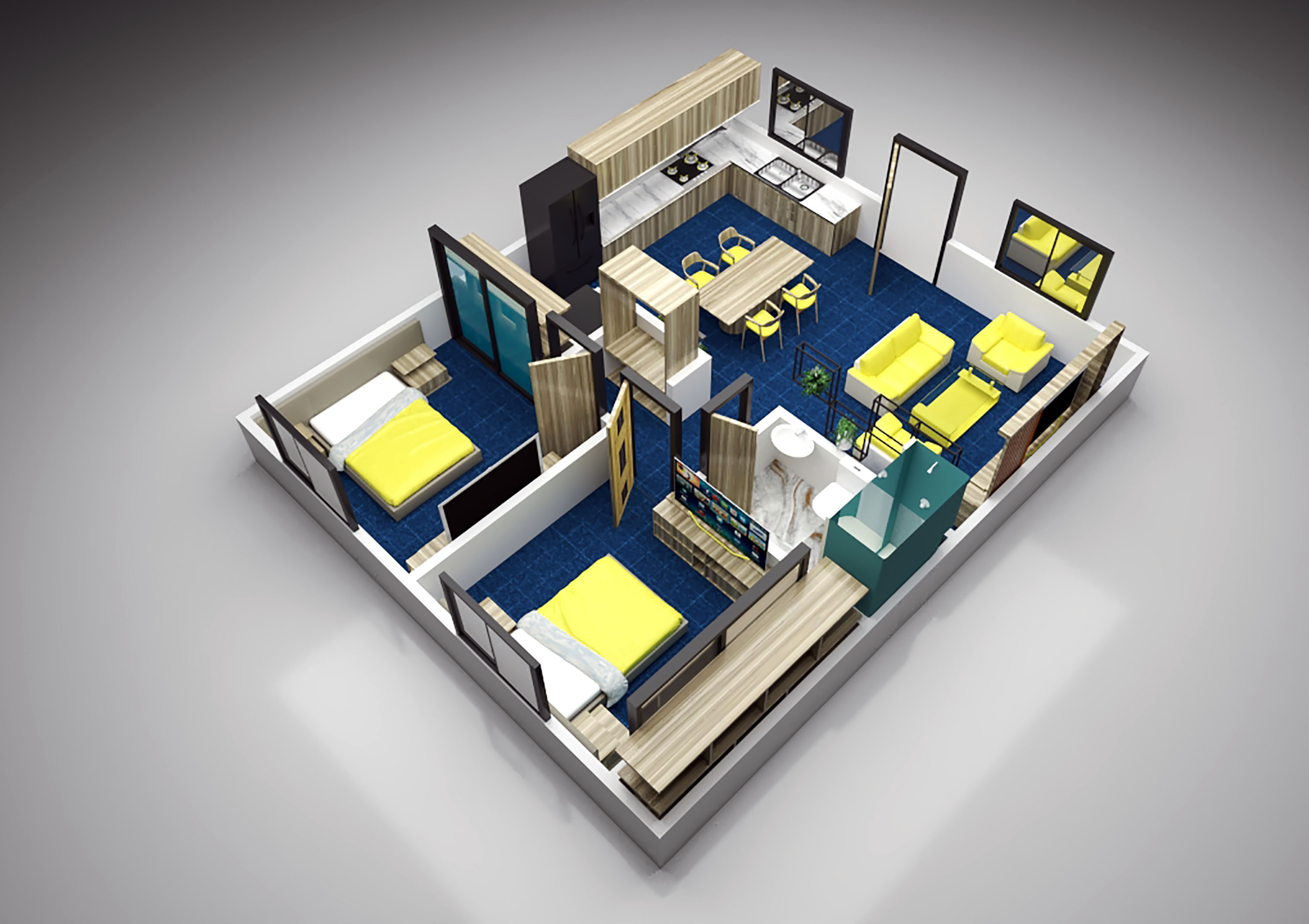 现代家居 3D 设计与室内设计-9