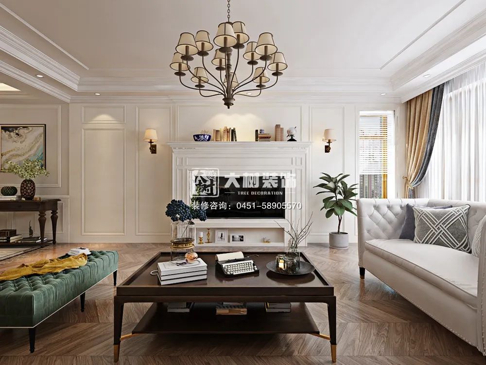 哈尔滨招商贝肯山 127㎡美式新居,温馨舒适-17