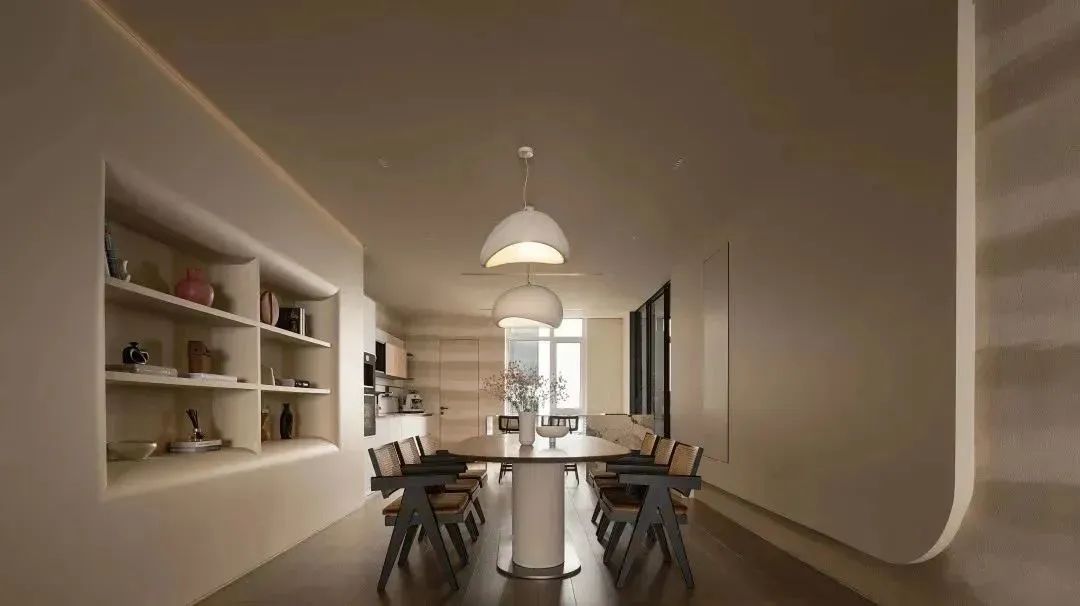 栢悦公馆侘寂风格设计丨黑白灰空间设计-18