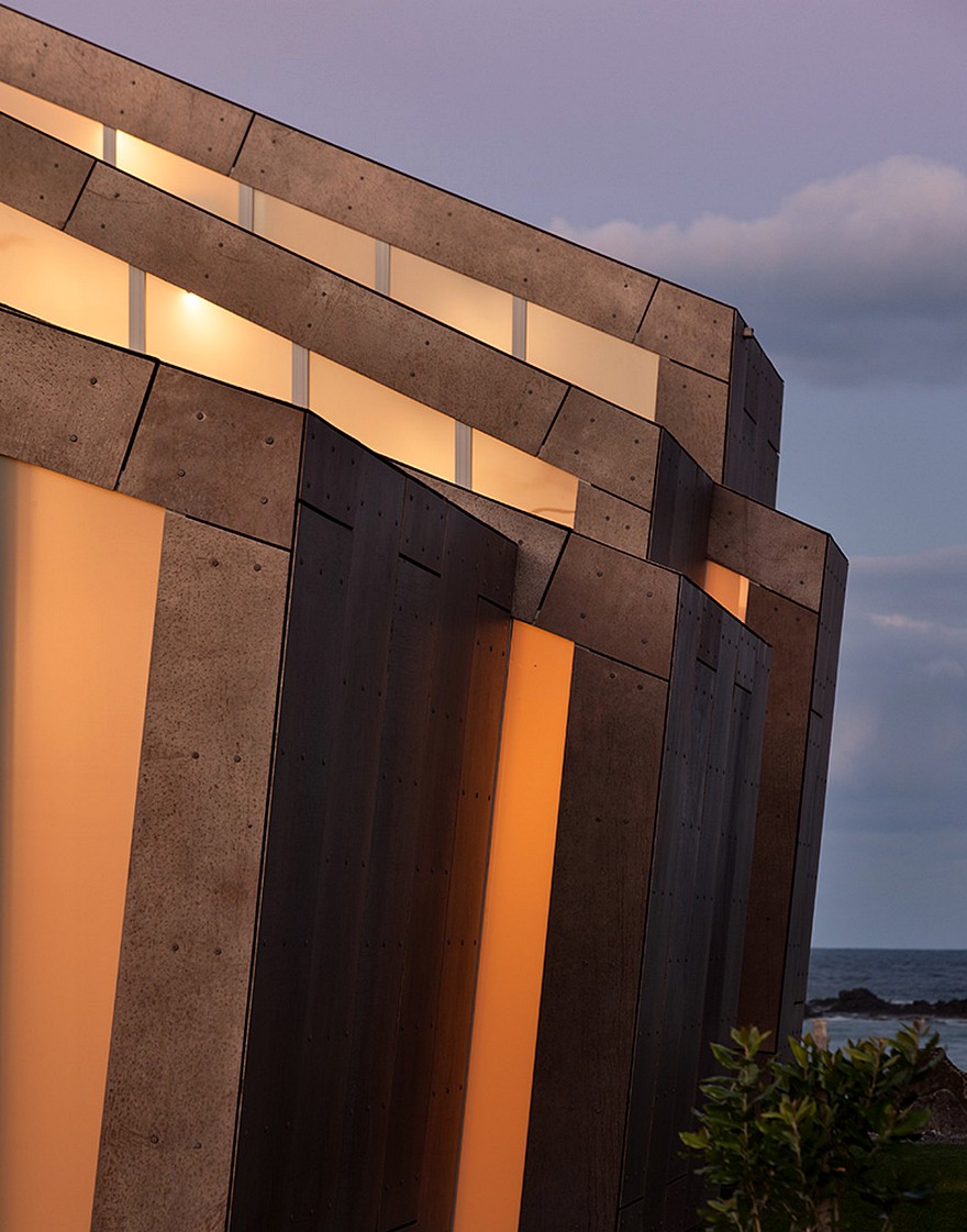 Rusted Steel Cladding House with Crafted Interior Finishes-19