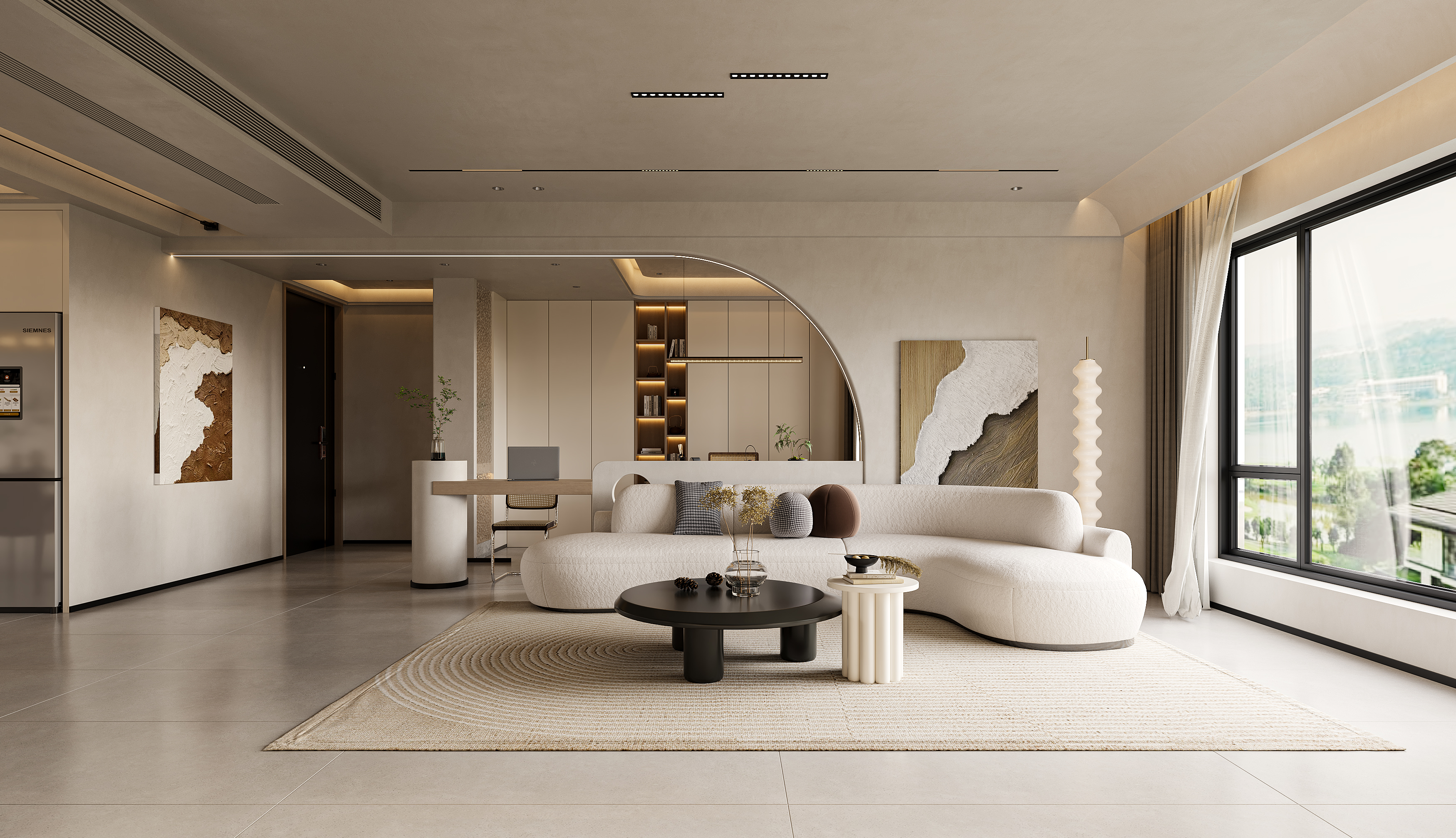 奶油风-效果图-合肥锦轩设计-0