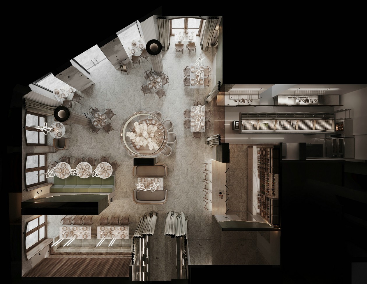 设计感超强的餐厅设计 很有意境！-13