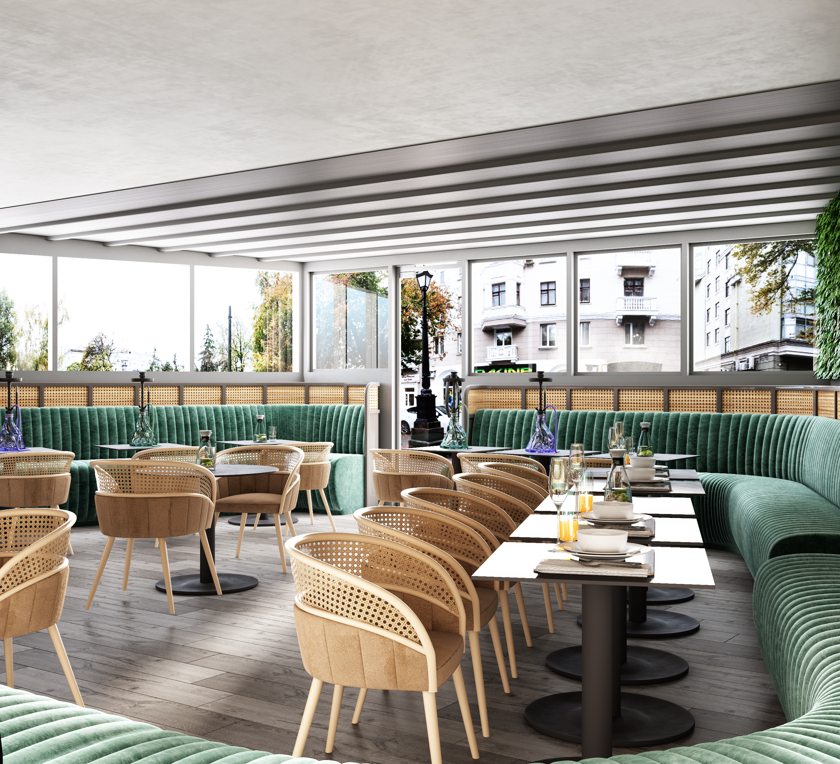 英国小型咖啡店设计-7