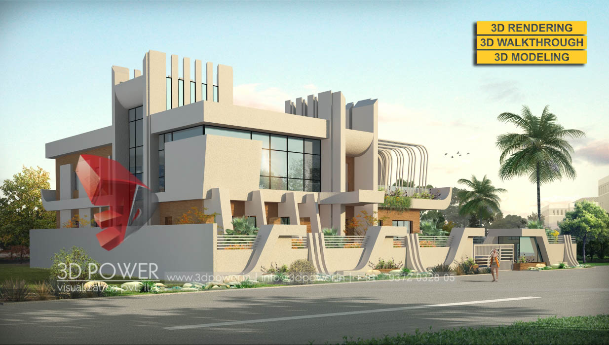 2017 年私人平房建筑渲染与 3D 漫游-22