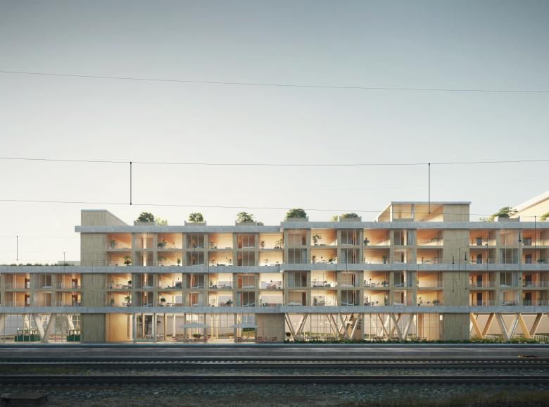 gus wüstemann architects AG丨Invited Competiton, New Train Station and Housing Wollishofen丨瑞士-3