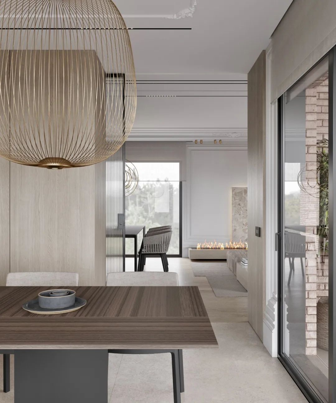 巴塞罗那现代轻法式住宅丨西班牙巴塞罗那丨Alex Tolkachev-17