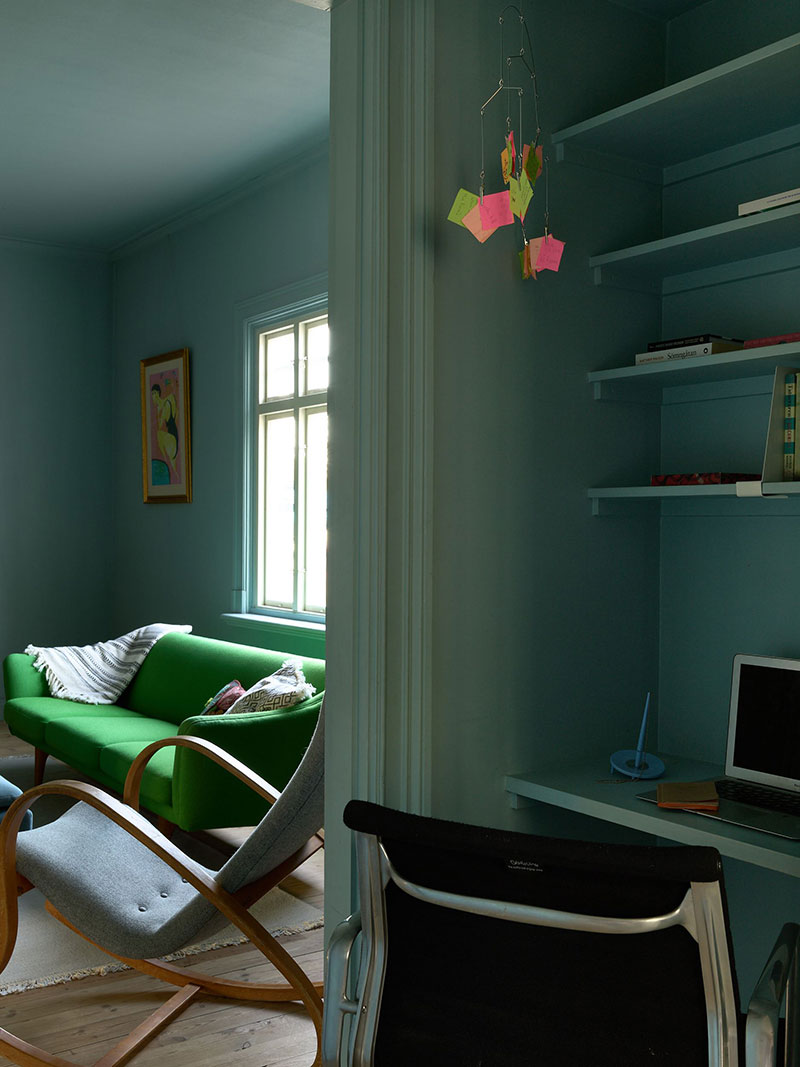 瑞典小镇的复古火车住宅设计-23