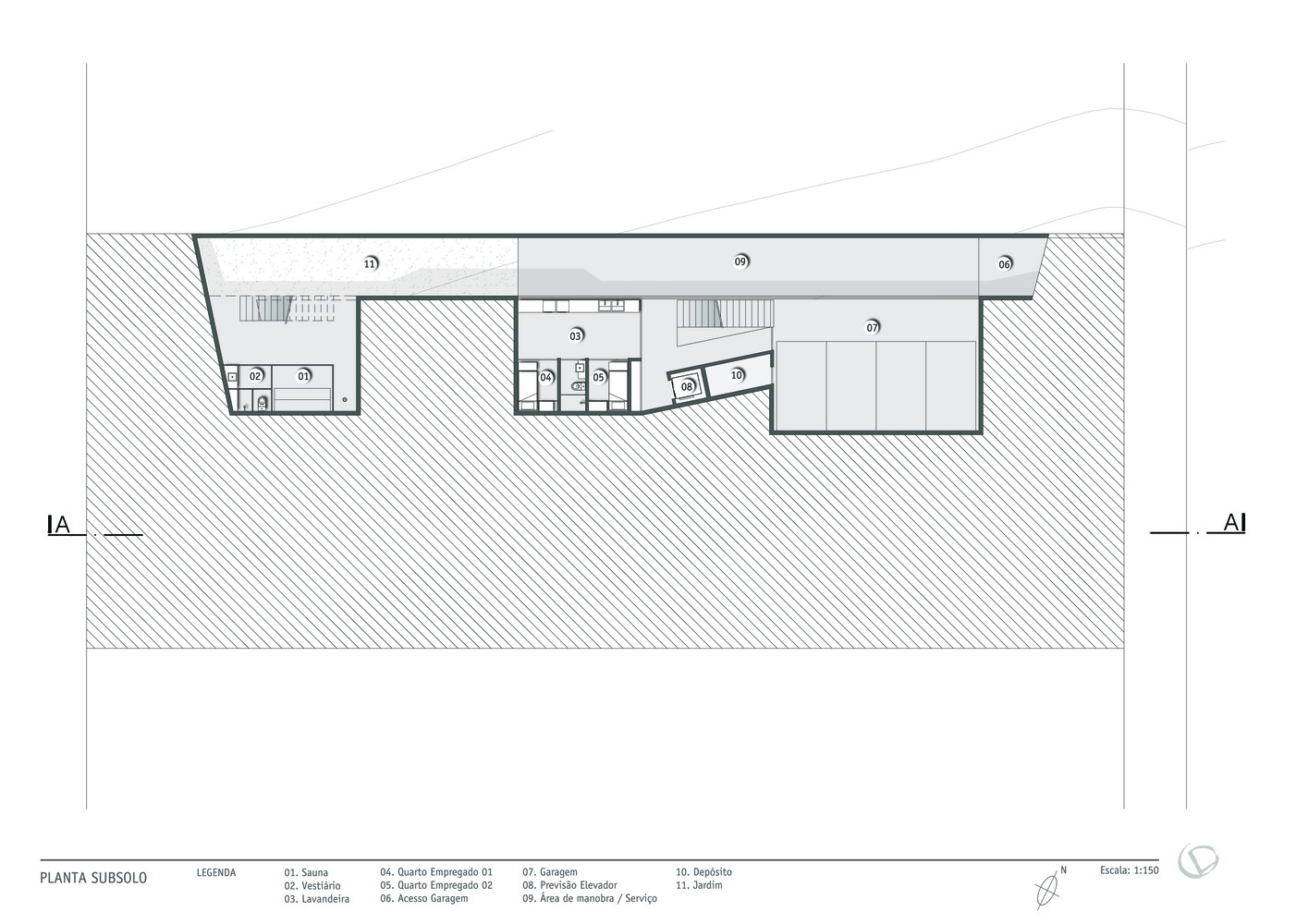 巴西 Braga House 绿色生态现代住宅-43