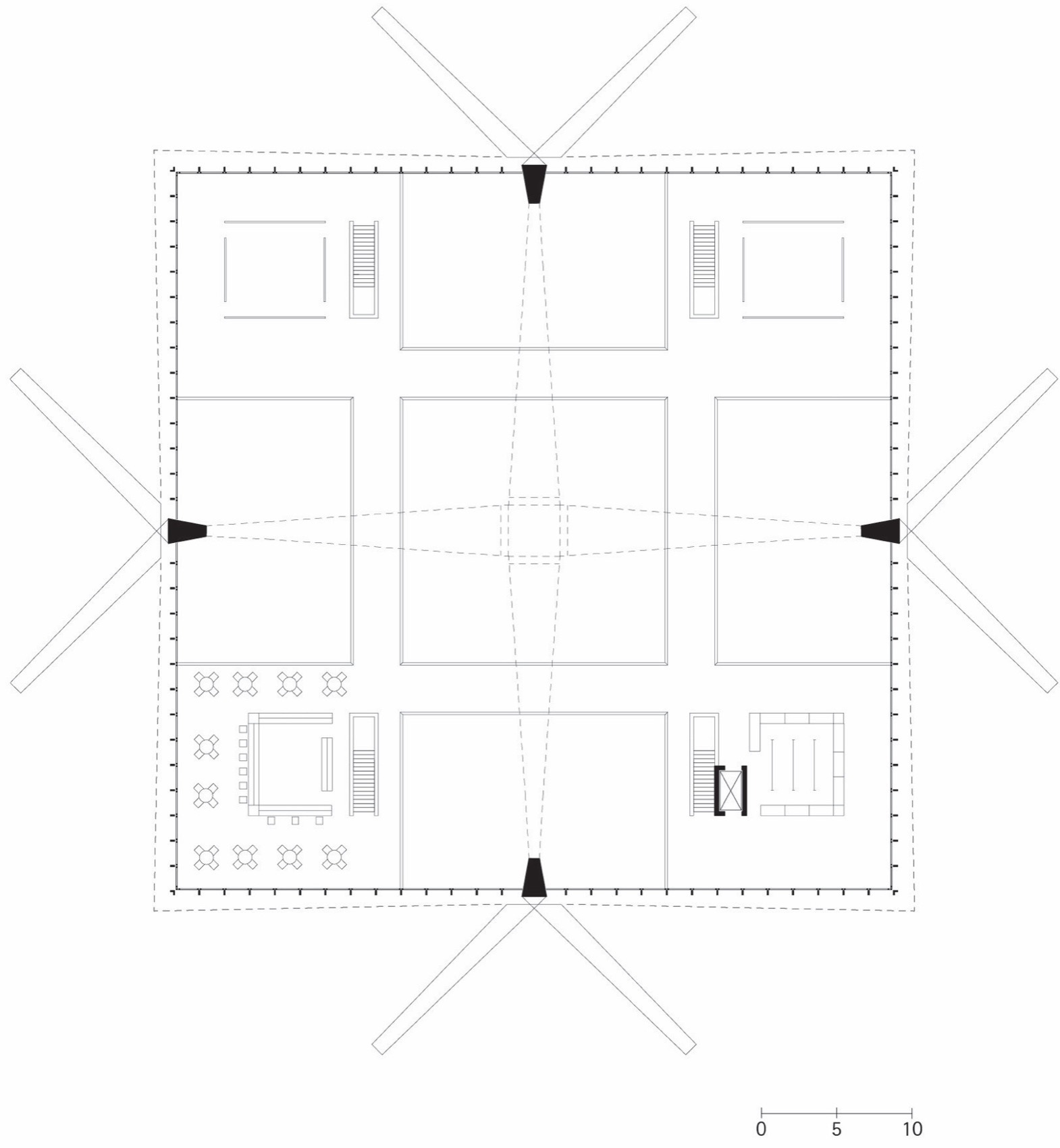 马格德堡双曲面壳体屋顶建筑丨德国马格德堡丨gmp-36