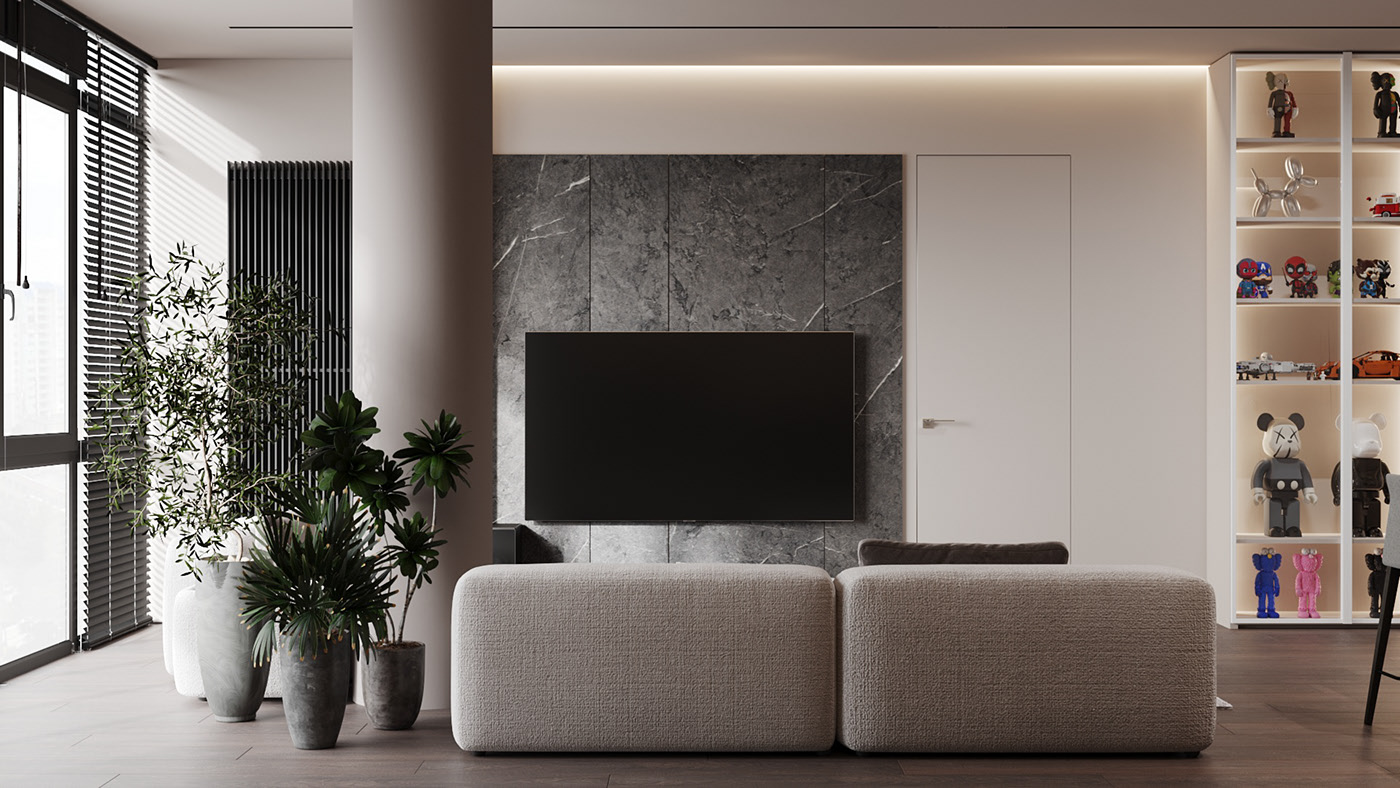 中性色系公寓设计-2