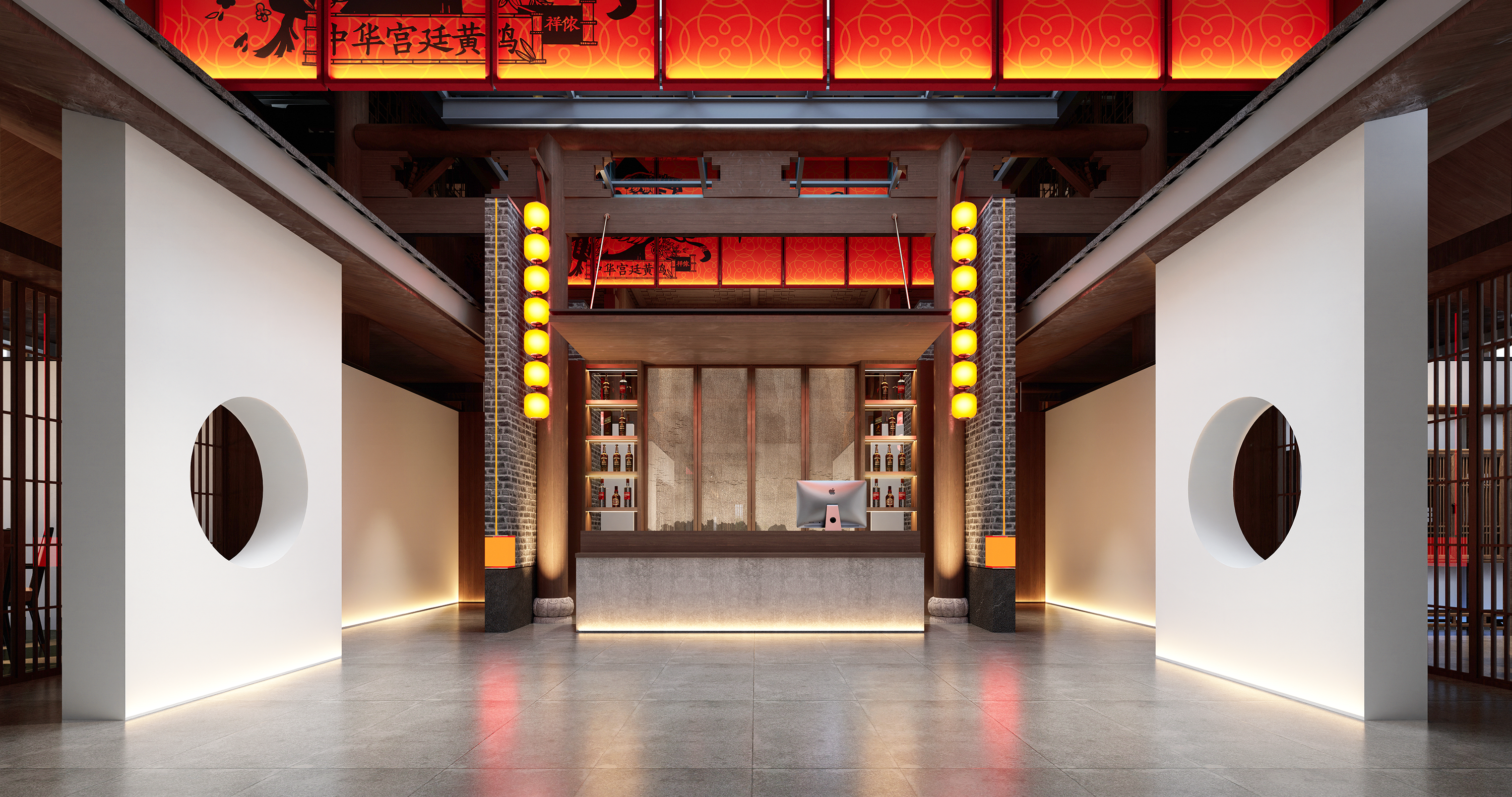 万境壹空·祥侬国鸡宴餐饮空间设计实景呈现-26