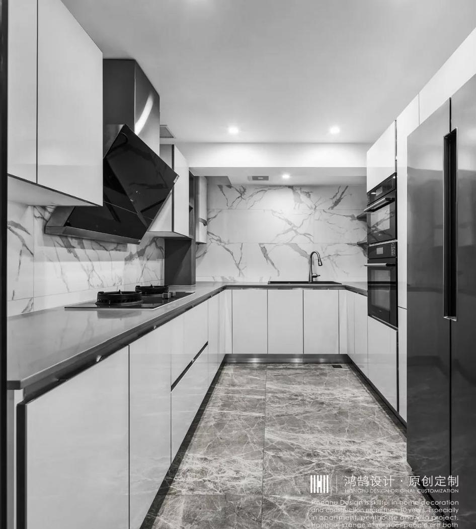 芜湖鸿鹄设计 · 现代简约风平层公寓-9