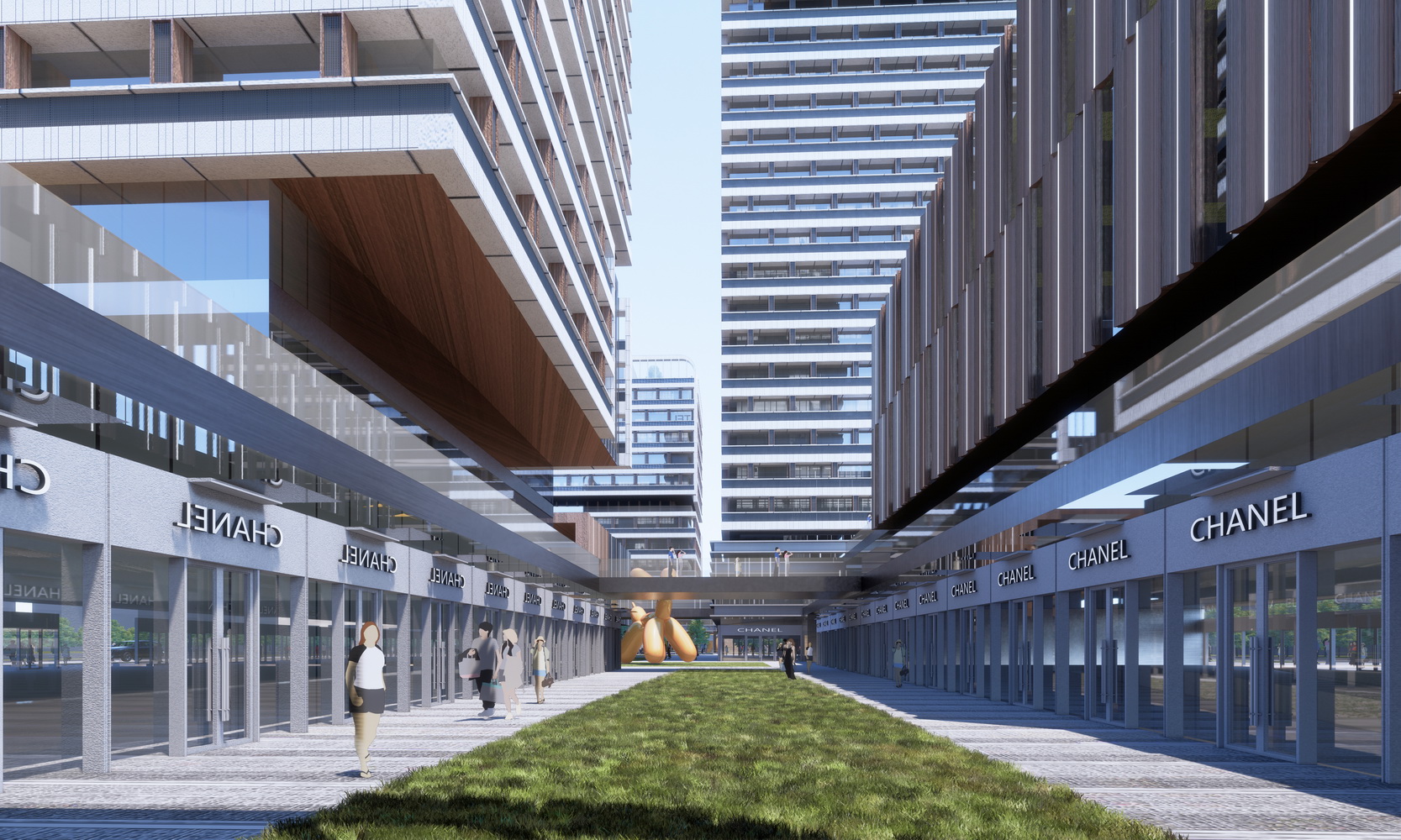 现代产业园办公楼SU模型-8