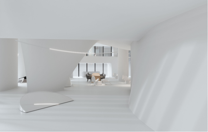 深白 · 国际单位办公楼室内设计丨象蝶设计-11